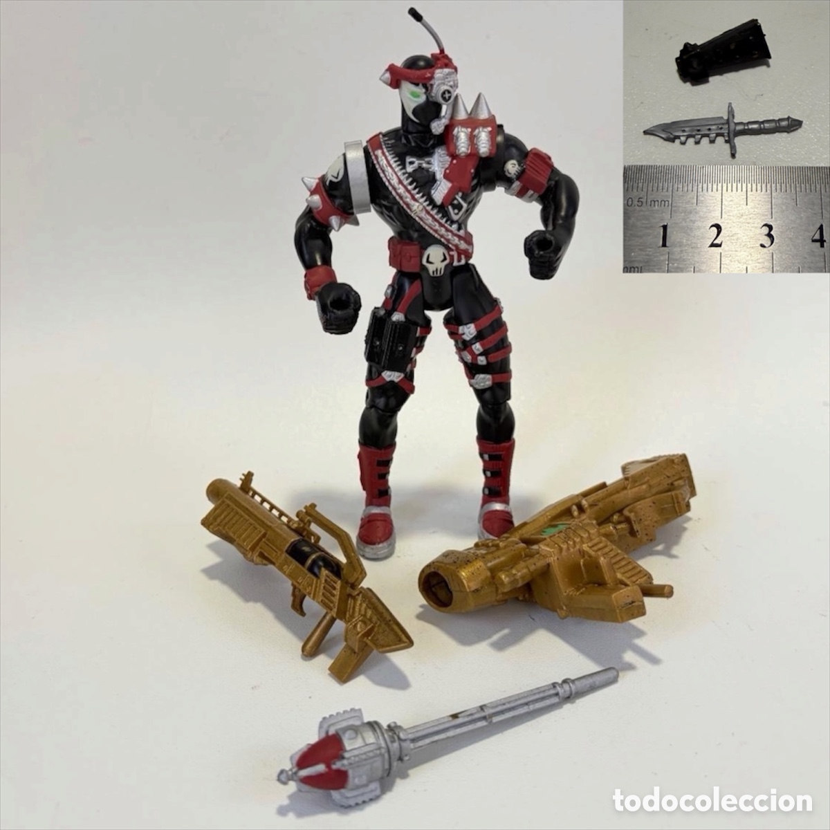 Figuren von McFarlane: figura mu&ntilde;eco Commando Spawn Serie 2 McFarlane Toys 1995 Gold Guns