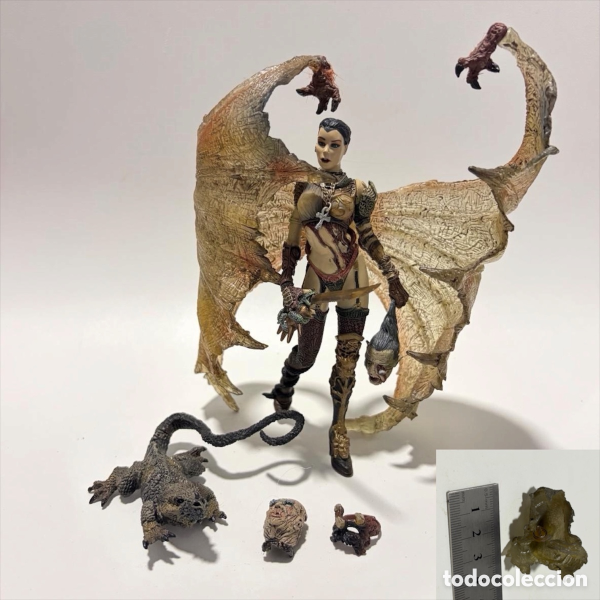 Figuren von McFarlane: figura mu&ntilde;eco Nigromante Spawn Dark Ages serie 14 McFarlane Toys 1999 con accesorios