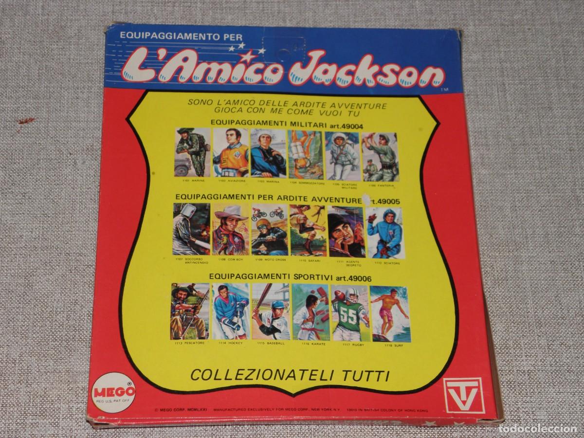 Figuras y mu&ntilde;ecos Mego: ACTION JACKSON - MEGO SETS VESTIDOS Y COMPLEMENTOS REF. 1107 RESCATE DE INCENDIO - Foto 3