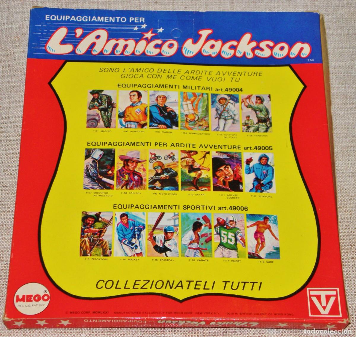 Figuras y mu&ntilde;ecos Mego: ACTION JACKSON - MEGO SETS VESTIDOS Y COMPLEMENTOS REF. 1112 ESQUIADOR/SCIATORE - Foto 3