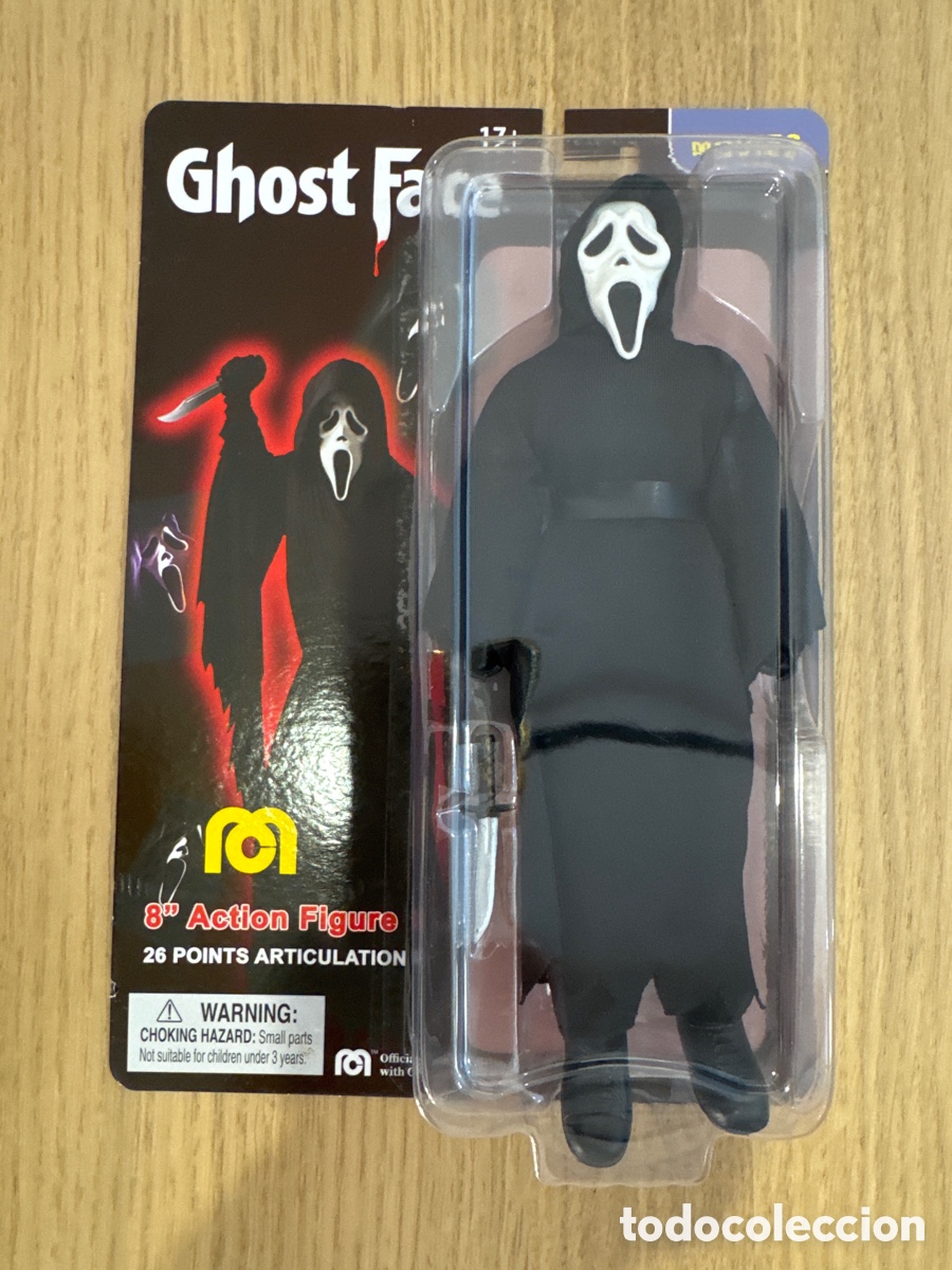Figuras y Mu&ntilde;ecos Mego: Figura Ghostface White Face Scream Retro Mego