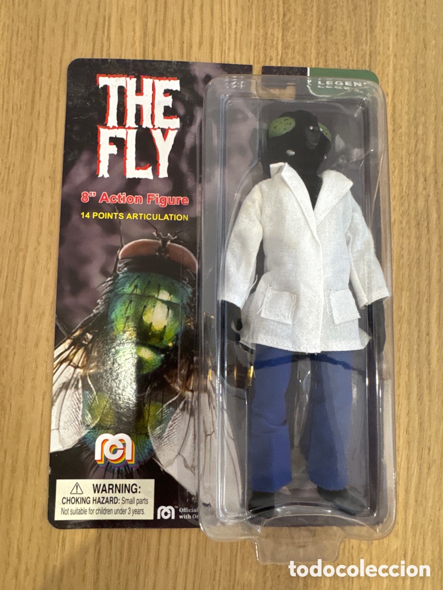 Figuras y Mu&ntilde;ecos Mego: Figura La Mosca The Fly Flocked Retro Mego