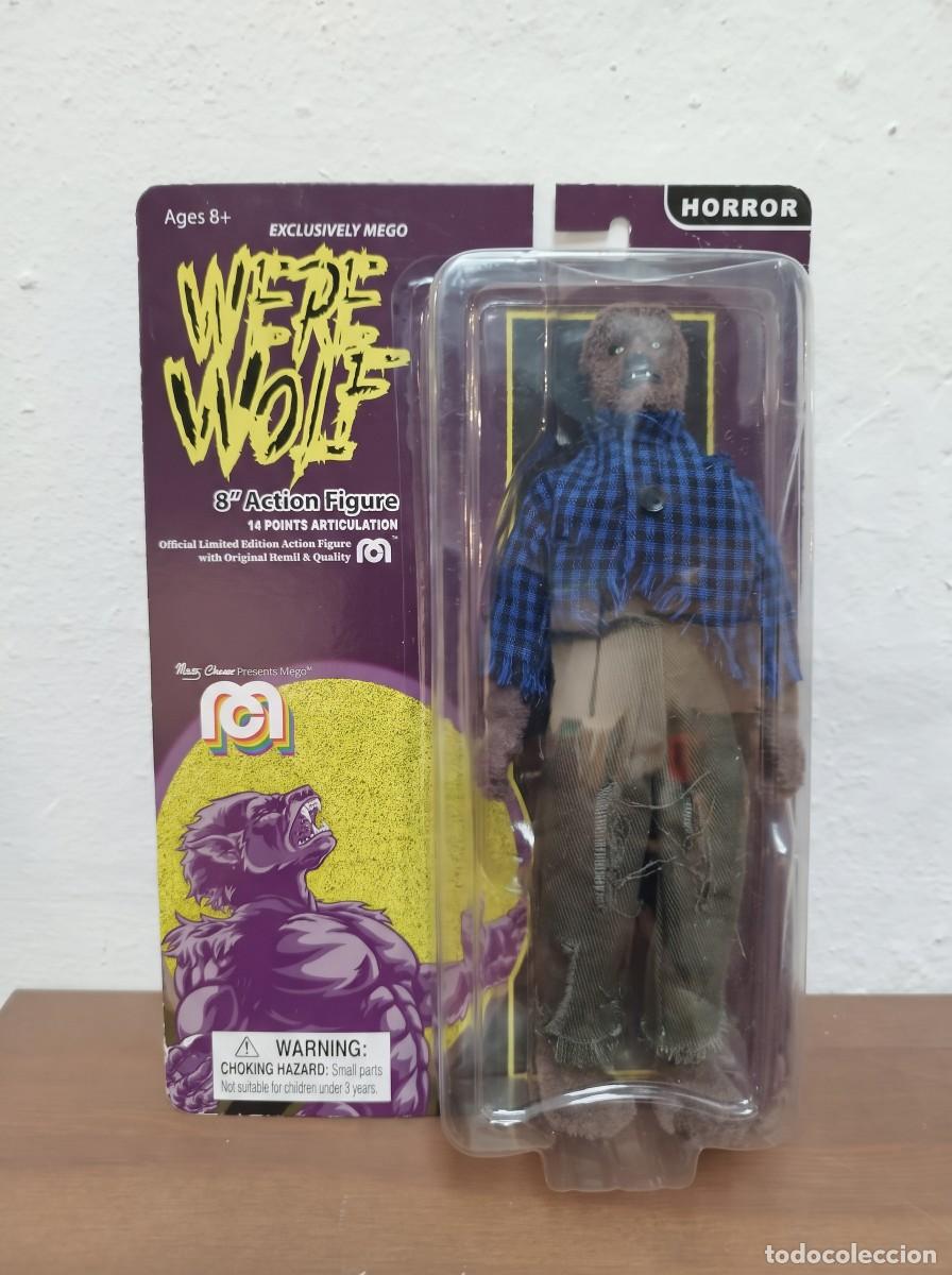 Figuras y mu&ntilde;ecos Mego: FIGURA WEREWOLF - MEGO HORROR 8&rdquo; (MARTY ABRAMS PRESENTS MEGO) MOC BL&Iacute;STER PRECINTADO