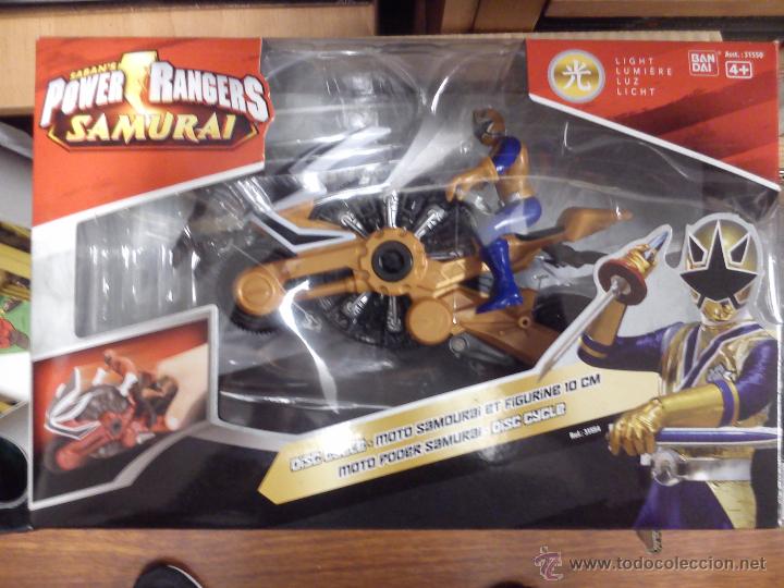 Figuras y mu&ntilde;ecos Power Rangers: POWER RANGERS MOTO PODER SAMURAI LUZ - Foto 1