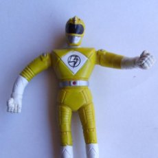 Figuras y Muñecos Power Rangers: POWER RANGER DE GOMA COLOR AMARILLO. Lote 47819865