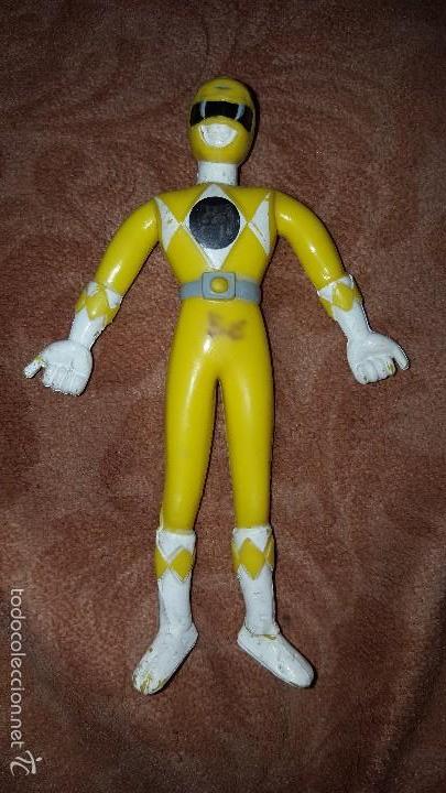 figura de goma flexible power rangers pvc - Compra venta en todocoleccion