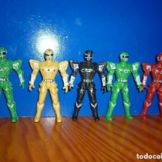Figuras y Muñecos Power Rangers: LOTE 5 POWER RANGERS ARTICULADOS. 9,5 CM.. Lote 197510851