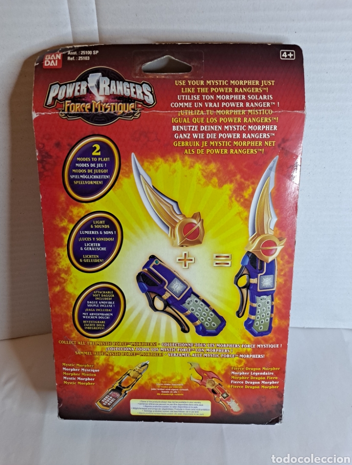 Figuras y Muñecos Power Rangers: POWER RANGERS MORPHER MÍSTICO. NUEVO. DAGA. TELÉFONO.SOLAR MÓVIL.BANDAI.MYSTIC FORCE.LUCES Y SONIDOS - Foto 2 - 295811378