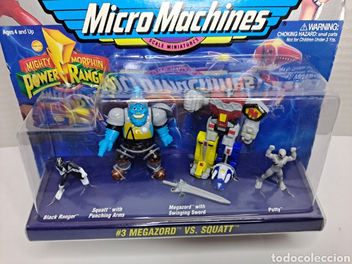 Figuras y Muñecos Power Rangers: MICROMACHINES. POWER RANGERS. #3 MEGAZORD VS SQUATT. NUEVO EN BLISTER. GALOOB.FAMOSA. 1994.REF 74710 - Foto 2 - 304915398