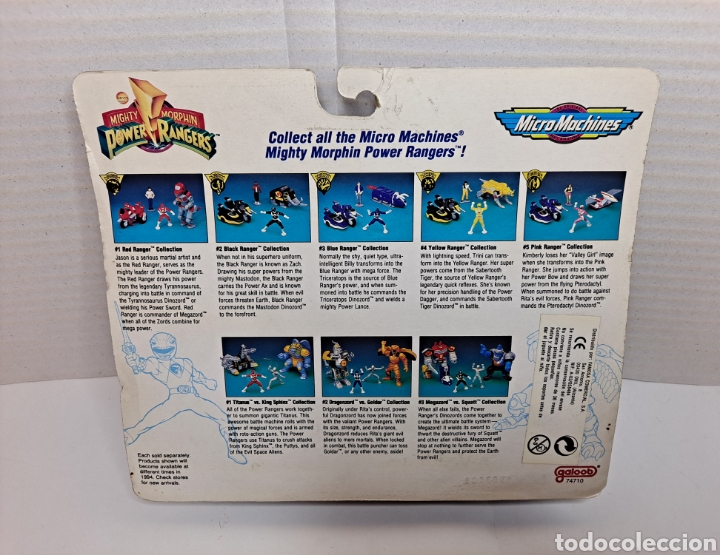 Figuras y Muñecos Power Rangers: MICROMACHINES. POWER RANGERS. #3 MEGAZORD VS SQUATT. NUEVO EN BLISTER. GALOOB.FAMOSA. 1994.REF 74710 - Foto 3 - 304915398