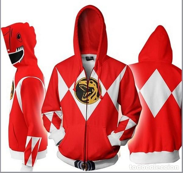 sudadera capucha power rangers ranger red rojo - Comprar Figuras y Muñecos Power  Rangers en todocoleccion - 322025748