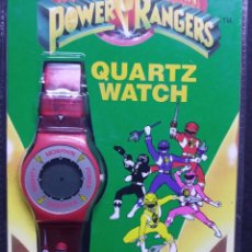 Figuras y Muñecos Power Rangers: ESPECIAL COLECCIONISTA RELOJ PULSERA POWER RANGERS COLOR ROJO. Lote 357547235