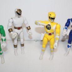 Figuras y Muñecos Power Rangers: 4 POWER RANGERS ARTICULADOS DE BANDAI - AÑO 93 - MIDEN 21 CMS. Lote 364445231