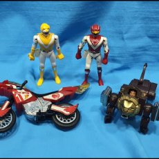 Figuras y Muñecos Power Rangers: LOTE POWER RANGERS METALICOS 1988 Y OTROS MOTO PLASTICO BANDAI 94. Lote 394979189