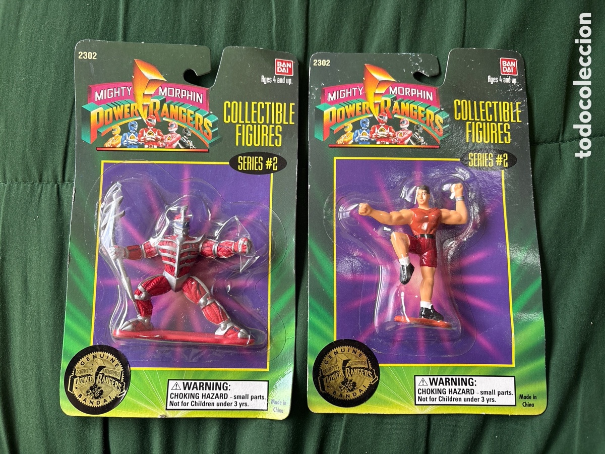 Figuras y Mu&ntilde;ecos Power Rangers: LOTE Power Rangers blister! A&ntilde;os 90! Mighty Morphin, Bandai (A15)