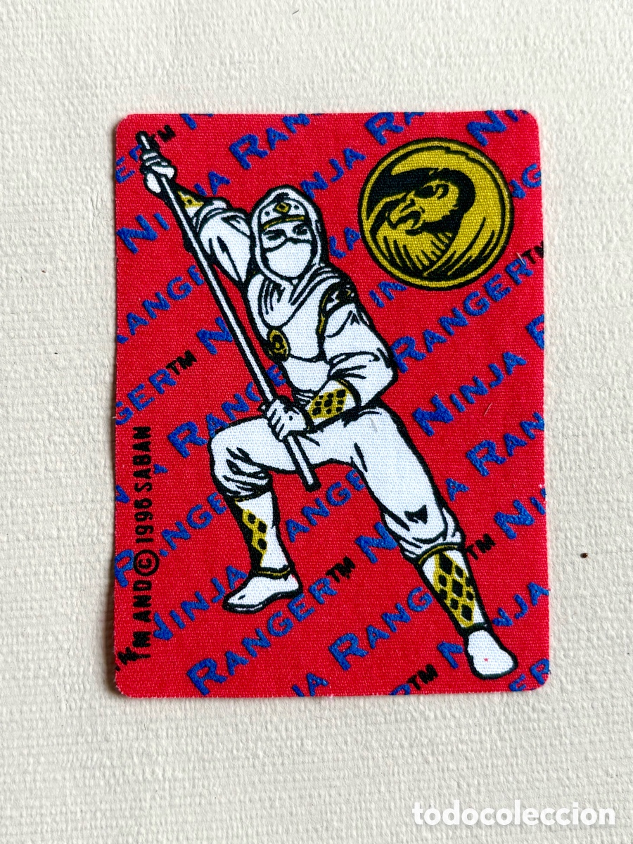 Figuras y Mu&ntilde;ecos Power Rangers: Parche Power Rangers Blanco Ninja 1996 - Tommy Oliver - Deadstock Mercer&iacute;a. CRONOPIOS