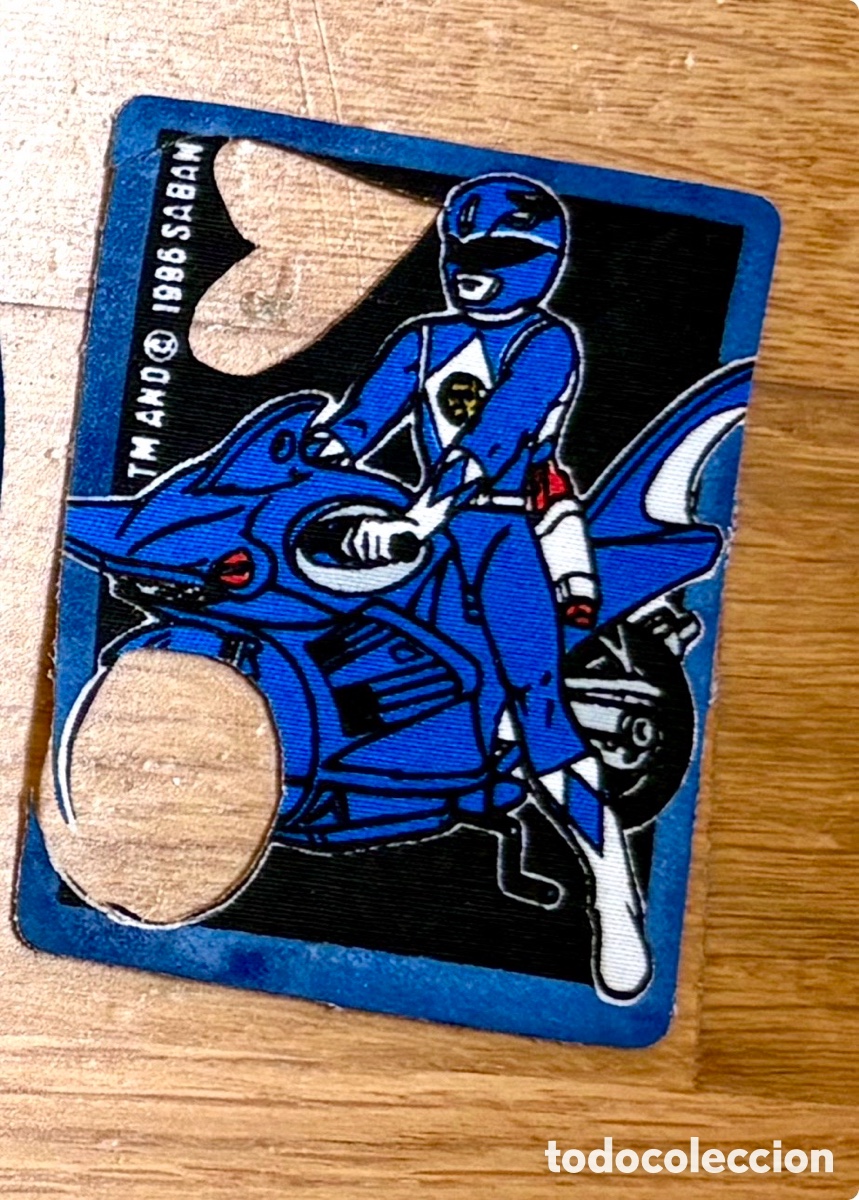 Figuras y Mu&ntilde;ecos Power Rangers: Parche Power Rangers Azul 1996 - &iexcl;Original de &Eacute;poca! - (LEER DESCRIPCI&Oacute;N)
