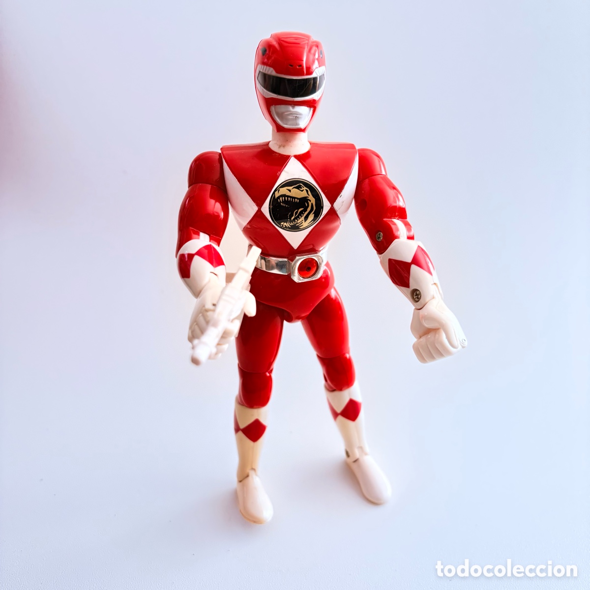 Figuras y Mu&ntilde;ecos Power Rangers: mu&ntilde;eco figura power rangers rojo bandai 93 1993 con arma original