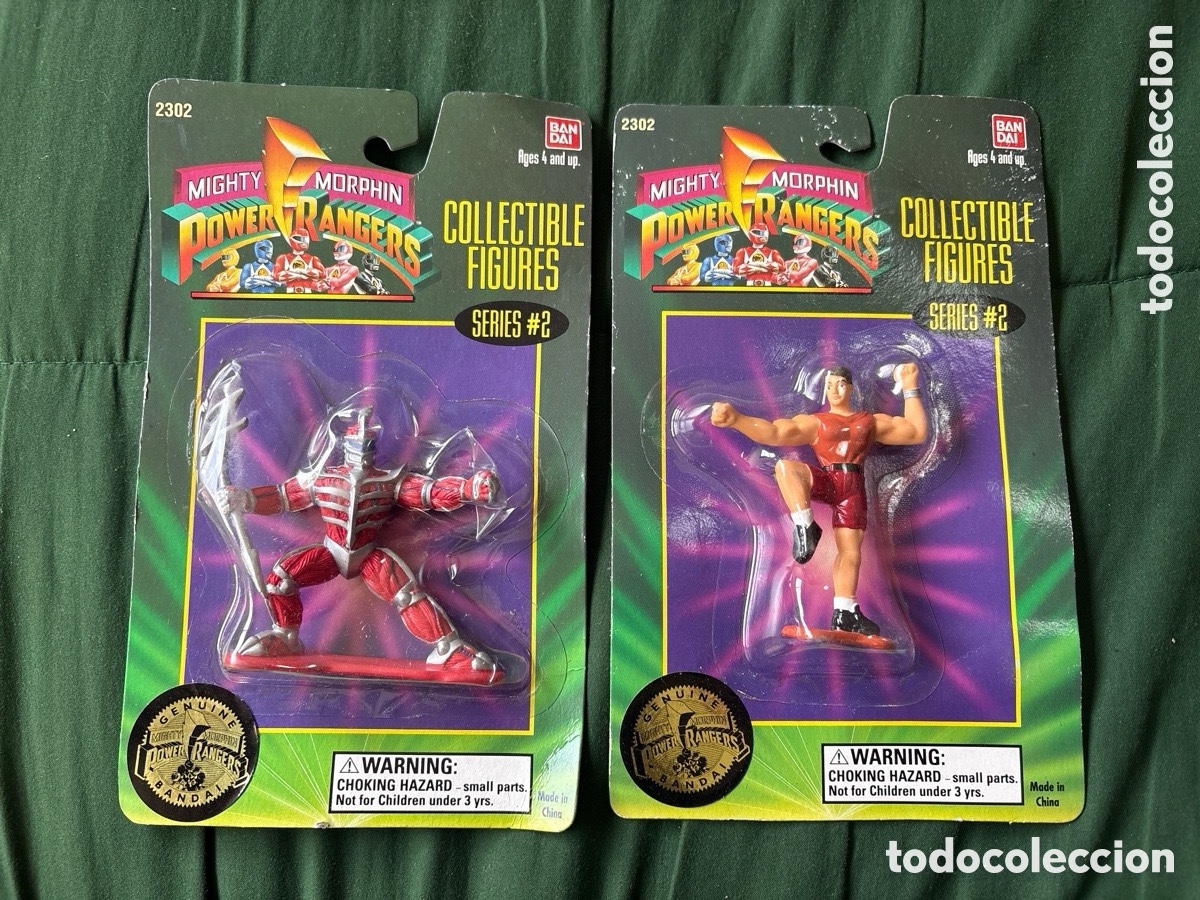 Figuras y mu&ntilde;ecos Power Rangers: LOTE Power Rangers blister! A&ntilde;os 90! Mighty Morphin, Bandai (A15)