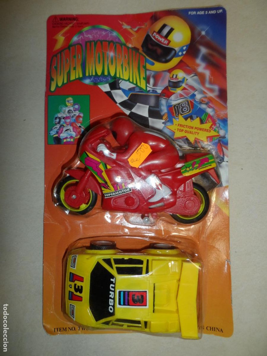 Figuras y mu&ntilde;ecos Power Rangers: FIGURA POWER RANGERS BOOTLEG SUPER MOTORCYCLE A&Ntilde;OS 90 NUEVO
