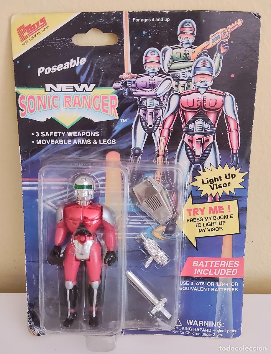 Figuras y mu&ntilde;ecos Power Rangers: NEW SONIC RANGER ROJO MOC VINTAGE BLISTER
