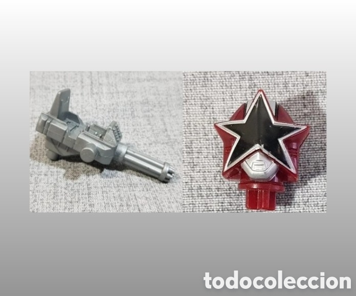 Figuras y mu&ntilde;ecos Power Rangers: DESPIECE POWER RANGERS ZEO RED BATTLEZORD MICRO MORPHING PLAYSET 1996 CABEZA Y ACCESORIO