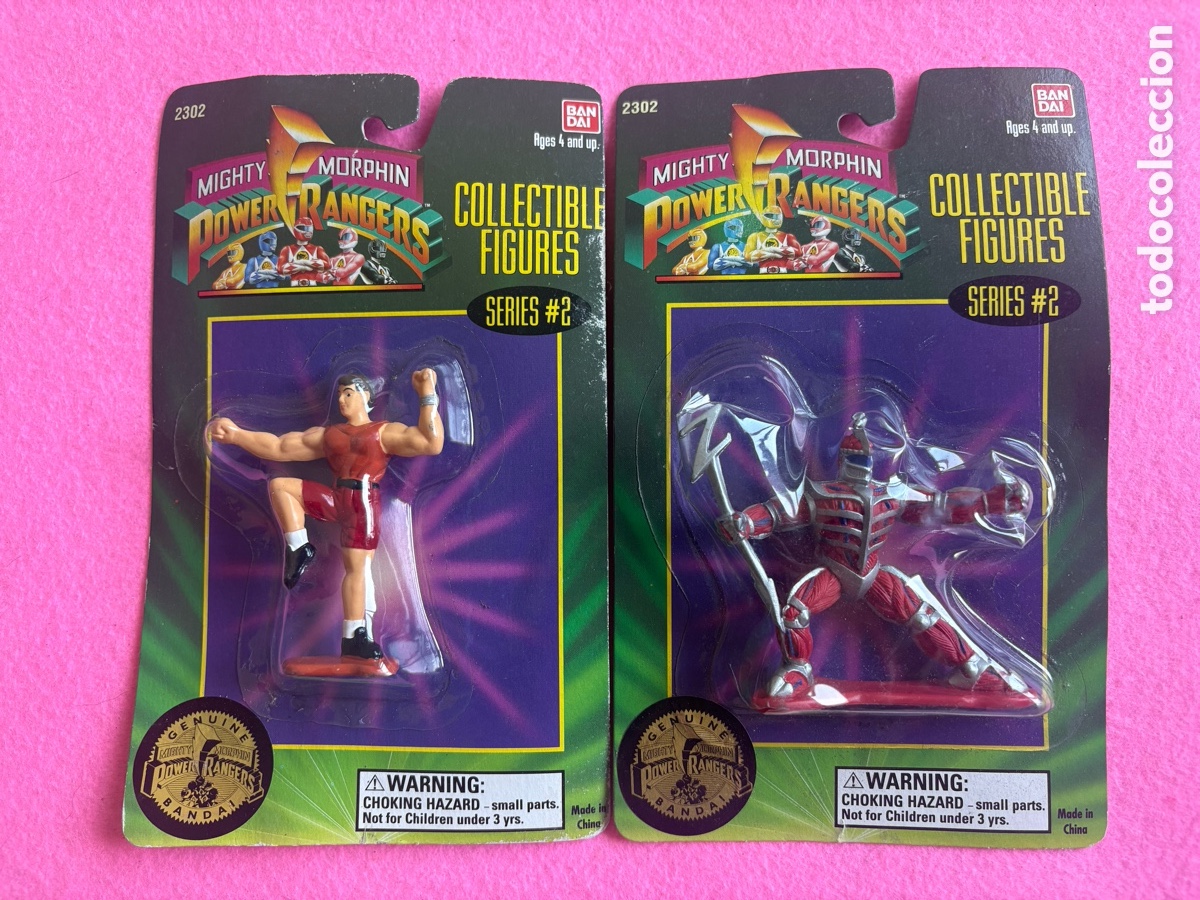 Figuras y mu&ntilde;ecos Power Rangers: Lote Power Rangers blister! A&ntilde;os 90! Mighty Morphin, Bandai (A20)