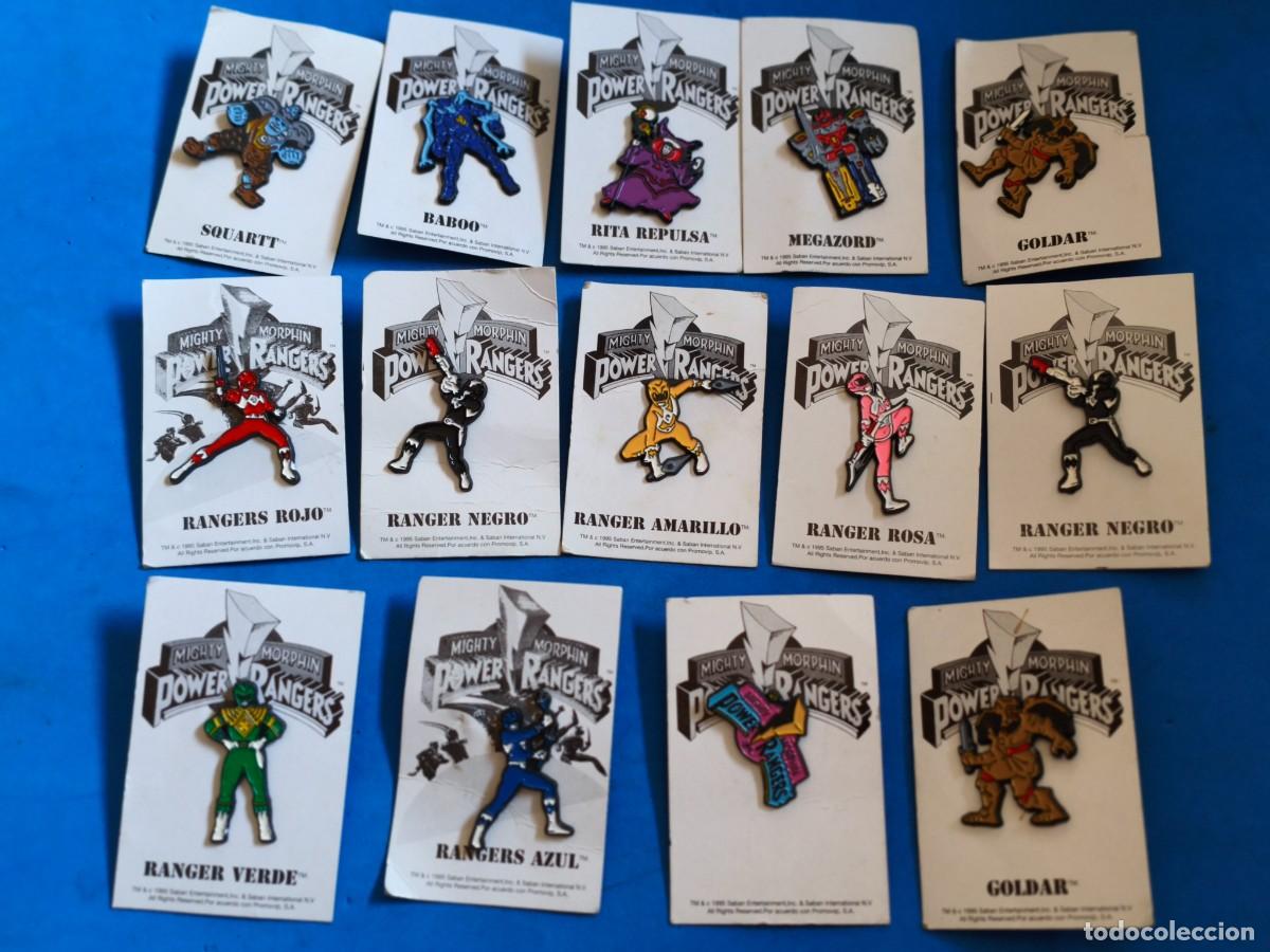 Figuras y mu&ntilde;ecos Power Rangers: Lotes de Pin de los Power Rangers. 1995.