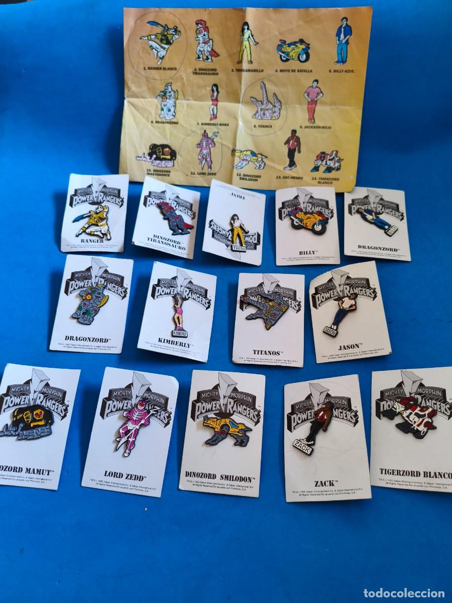 Figuras y mu&ntilde;ecos Power Rangers: Lotes de Pin de los Power Rangers. 1995.