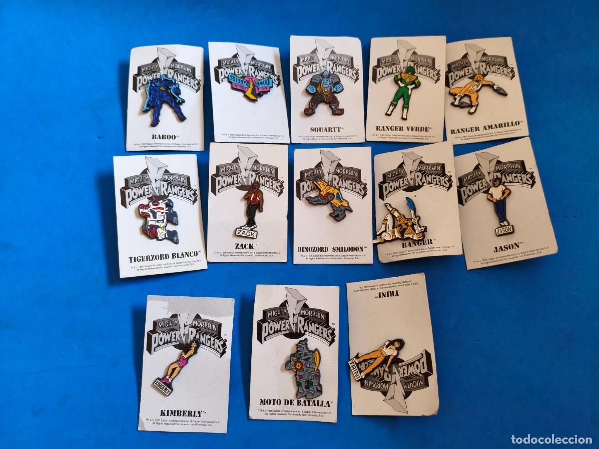 Figuras y mu&ntilde;ecos Power Rangers: Lotes de Pin de los Power Rangers. 1995.