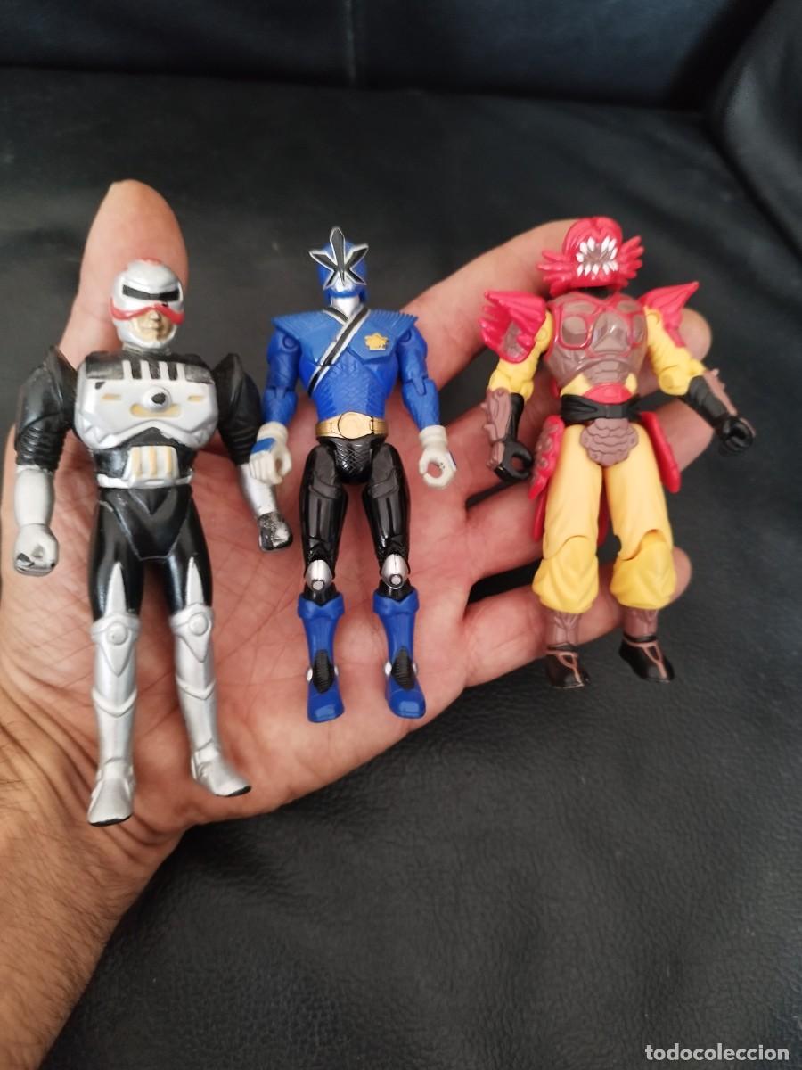 Figuras y mu&ntilde;ecos Power Rangers: Tres figuras, mu&ntilde;ecos de Power Rangers / Super Sentai. Samurai.