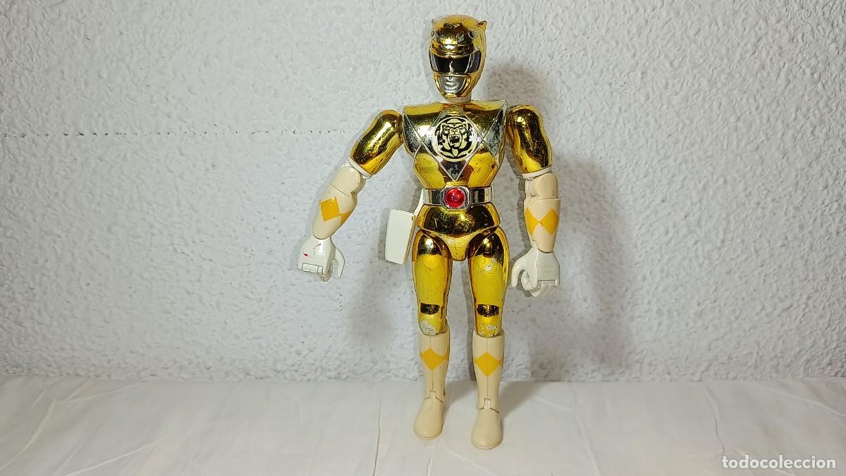 Figuras y mu&ntilde;ecos Power Rangers: POWER RANGERS : ANTIGUA FIGURA MIGHTY MORPHIN AMARILLO YELLOW METALIZADO THE MOVIE BANDAI 1993 21 CM
