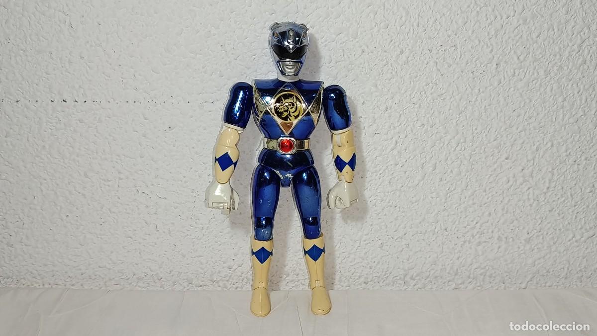 Figuras y mu&ntilde;ecos Power Rangers: POWER RANGERS : ANTIGUA FIGURA MIGHTY MORPHIN AZUL BLUE METALIZADO THE MOVIE BANDAI 1993 21 CM