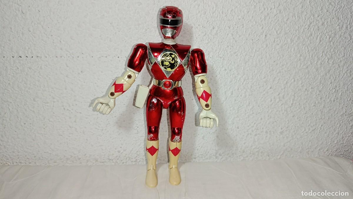 Figuras y mu&ntilde;ecos Power Rangers: POWER RANGERS : ANTIGUA FIGURA MIGHTY MORPHIN ROJO RED METALIZADO THE MOVIE BANDAI 1993 21 CM