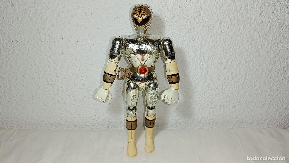 Figuras y mu&ntilde;ecos Power Rangers: POWER RANGERS : ANTIGUA FIGURA MIGHTY MORPHIN WHITE RANGER METALIZADO THE MOVIE BANDAI 1993 21 CM