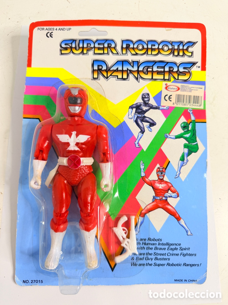 Figuras y mu&ntilde;ecos Power Rangers: Super Robotic Rangers Bootleg New in Blister 1990s