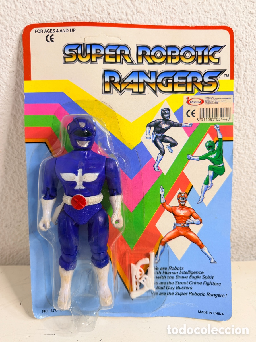 Figuras y mu&ntilde;ecos Power Rangers: Super Robotic Rangers Bootleg New in Blister 1990s