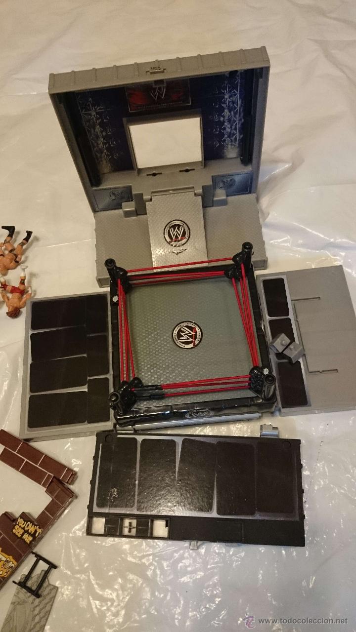 Figuras y mu&ntilde;ecos Pressing Catch: world wrestling mini 17 figuras + ring + escenario ring - Foto 4