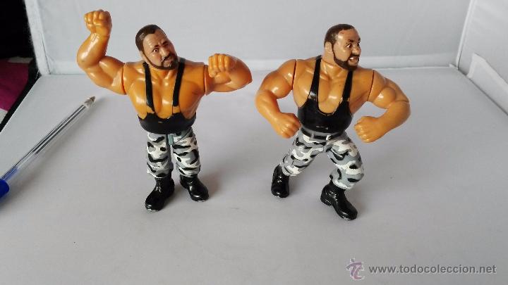 Figuras y mu&ntilde;ecos Pressing Catch: 2 mu&ntilde;ecos antiguos de pressing catch - Foto 1