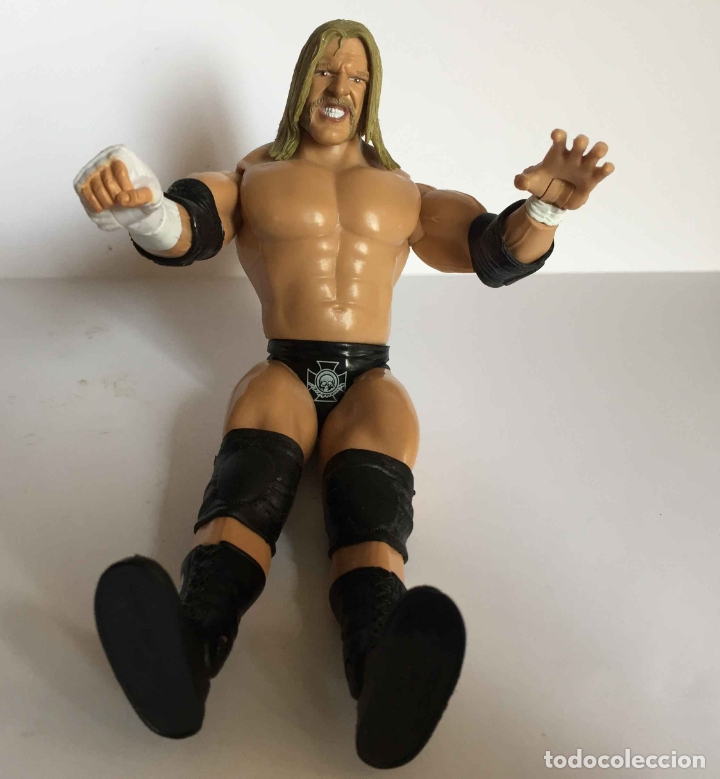 Figuras y Muñecos Pressing Catch: Figura WWE: TRIPLE H (Jakks Pacific, 2003) 18 cms. Vintage ¡Coleccionista! ¡Original! - Foto 6 - 182684917