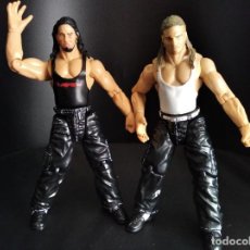 Figuras y Muñecos Pressing Catch: JEFF & MATT - HARDY BOYZ - TAG TEAM - PRESSING CATCH - WWE WWF - JAKKS. Lote 380387384