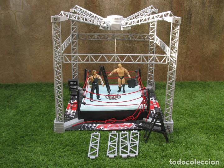 Figuras y mu&ntilde;ecos Pressing Catch: WWE - RING CON DOS LUCHADORES. - Foto 1