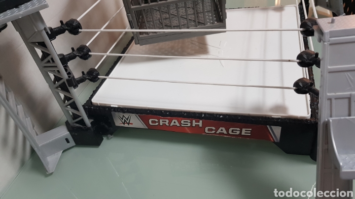 Figuras y mu&ntilde;ecos Pressing Catch: RING CUADRIL&Aacute;TERO CRASH CAGE WWE - Foto 5