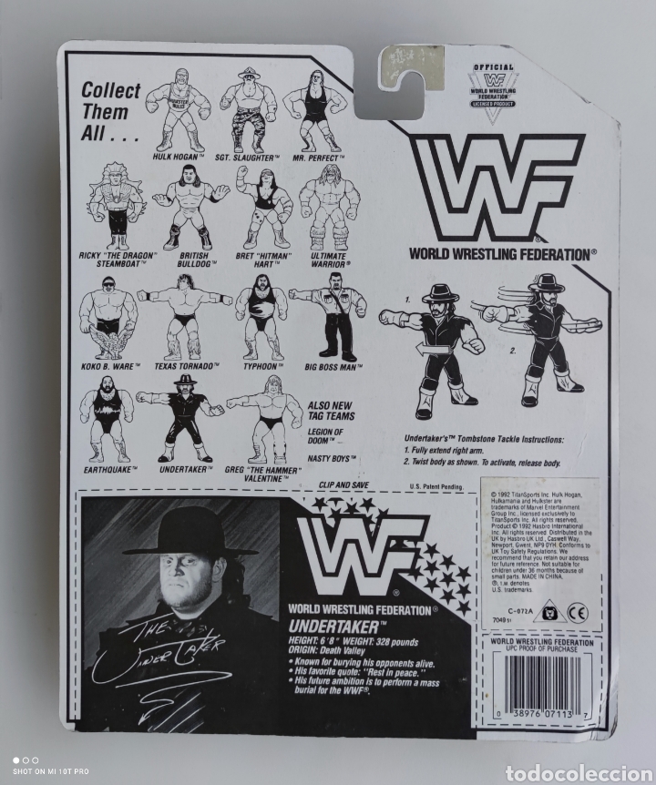 Figuras y mu&ntilde;ecos Pressing Catch: Enterrador wwf Hasbro Pressing Catch - Foto 2