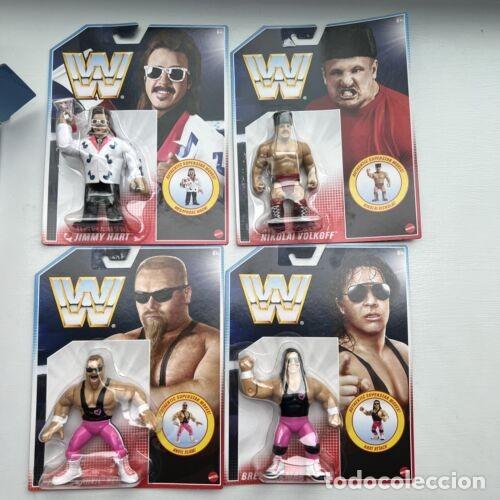 Figuras y mu&ntilde;ecos Pressing Catch: Pack 4 Figuras WWE Pressing Catch Retro Mattel 2 - Foto 3