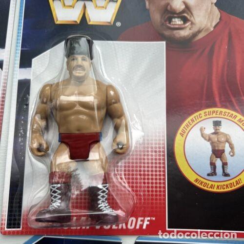 Figuras y mu&ntilde;ecos Pressing Catch: Pack 4 Figuras WWE Pressing Catch Retro Mattel 2 - Foto 7