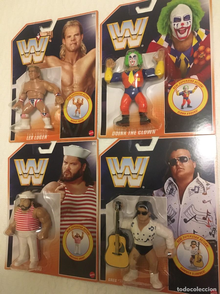 Figuras y mu&ntilde;ecos Pressing Catch: Pack 4 Figuras WWE Pressing Catch Retro Mattel 3 - Foto 3