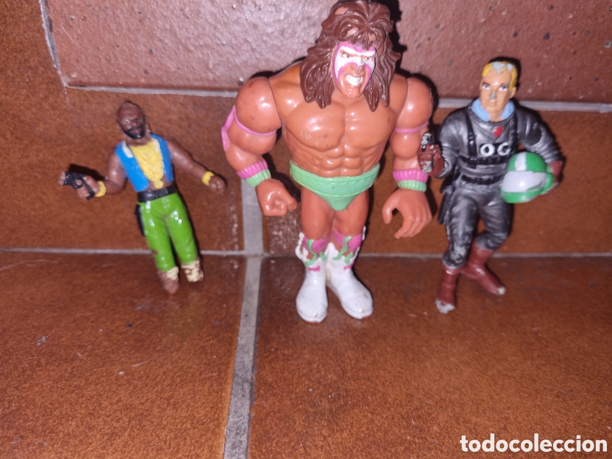 Figuras y mu&ntilde;ecos Pressing Catch: Lote juguetes wwf y comic spain - Foto 1