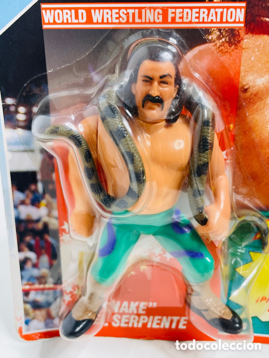 Figuras y mu&ntilde;ecos Pressing Catch: Snake WWF Hasbro 1990 - Foto 2
