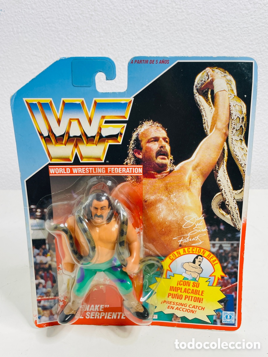 Figuras y mu&ntilde;ecos Pressing Catch: Snake WWF Hasbro 1990 - Foto 5